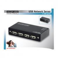   Ethernet on K  Nig 4port Usb Network Server   Elektronik Lavpris Aps