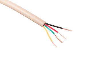 N-TEL-C4100R 4-Wire Telephone Cable RUND BEIGE (IVORY)