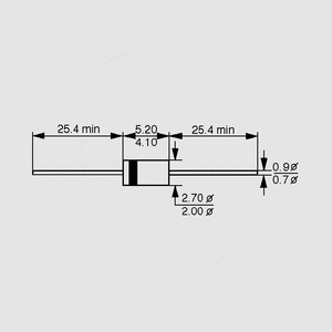 BA158 Si-Rectifier 600V 1A DO41 DO41