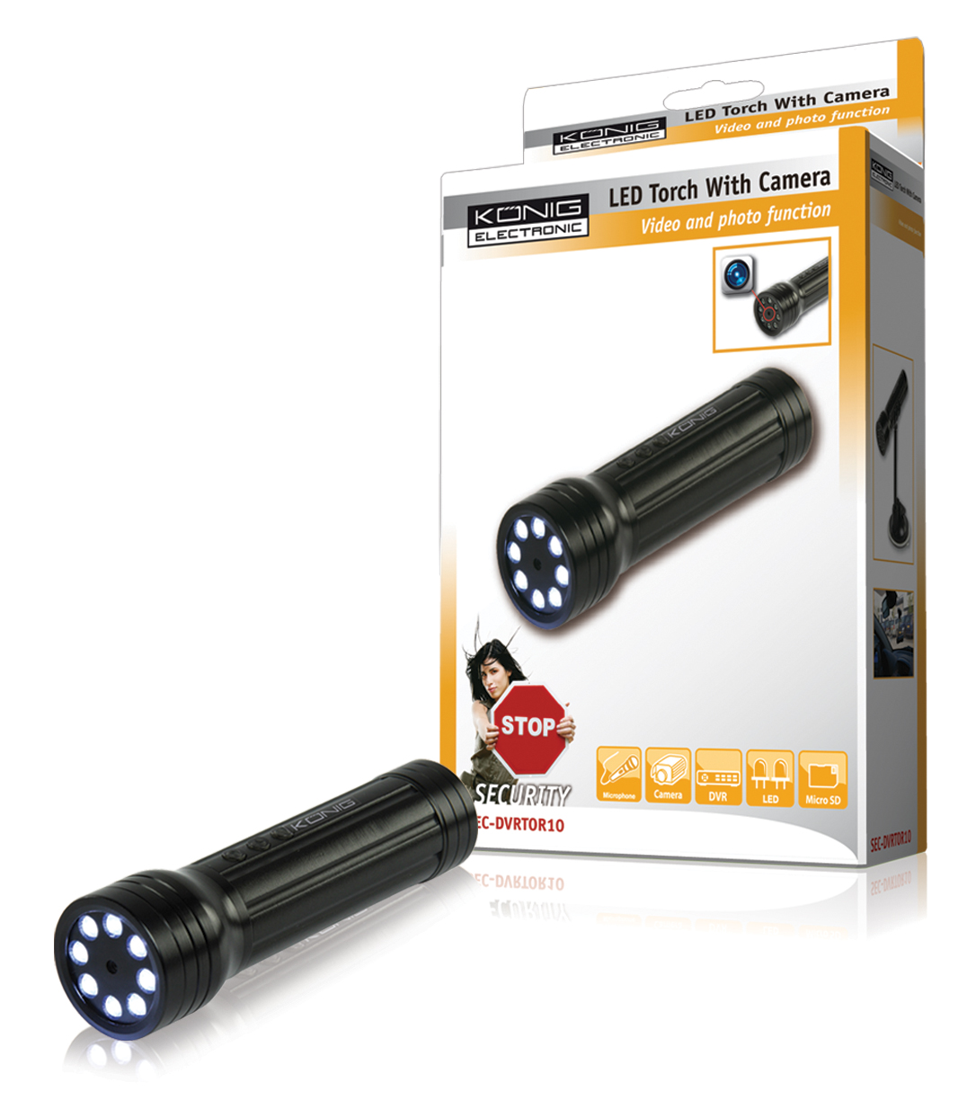 Led torch with camera Elektronik Lavpris Aps