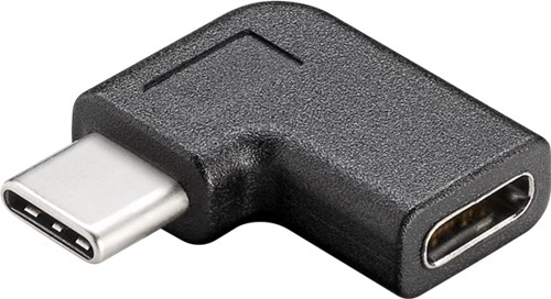 Antagonisme svar kan opfattes USB-C vinkel adapter, SORT | Elektronik Lavpris Aps