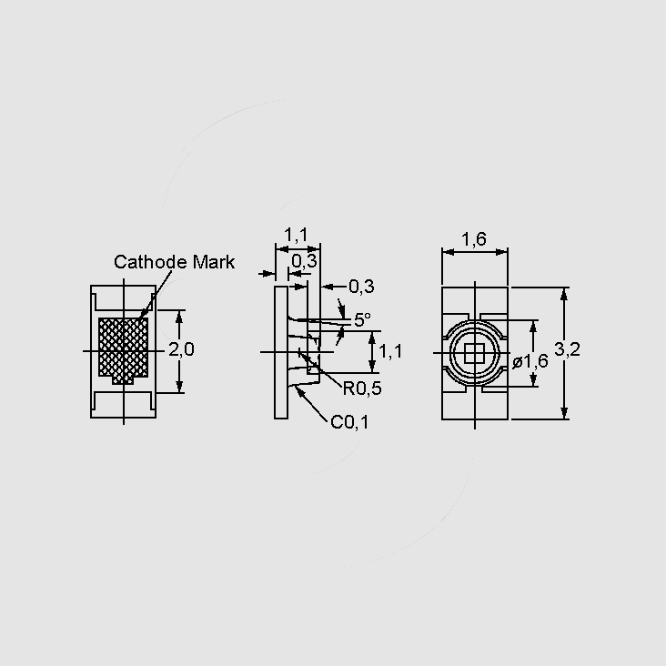 Led Linse Objectiv 60grad 20mm 1stk