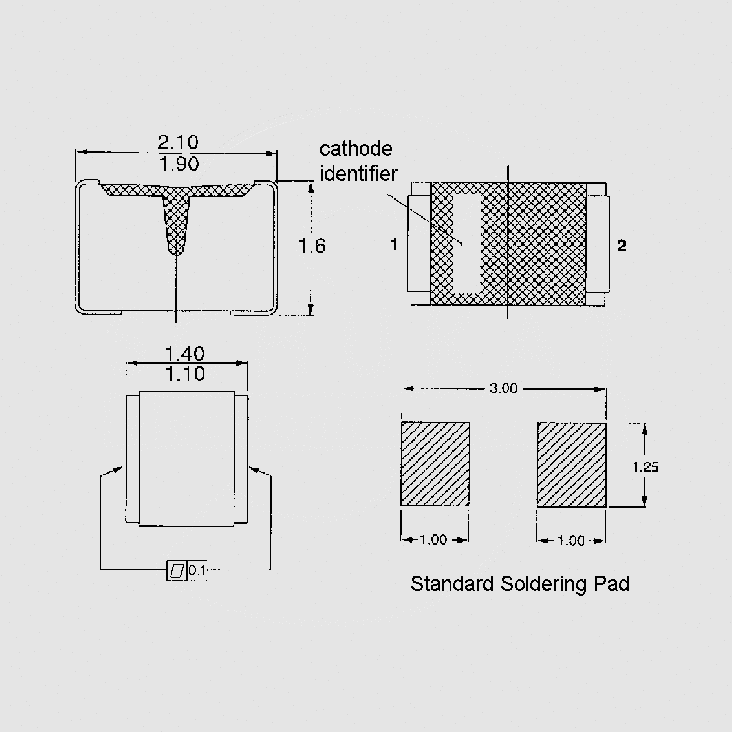 SMD Si-Diode 85V 250mA SOD110 | Elektronik Lavpris Aps