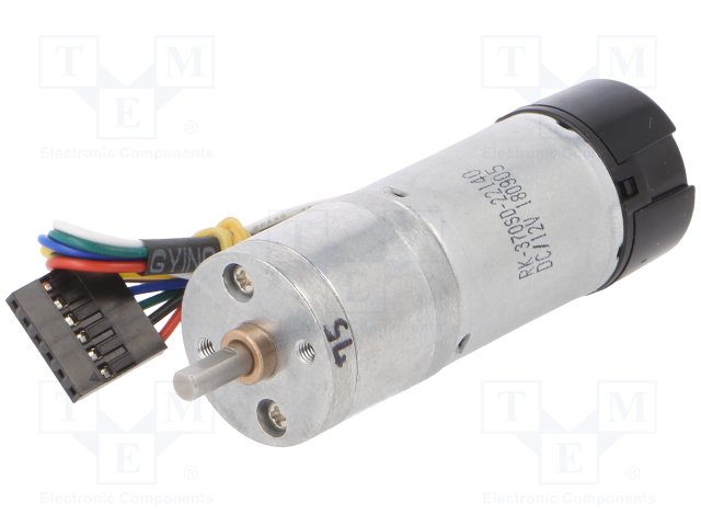 Pololu - HP 12V Motor with 48 CPR Encoder for 25D mm Metal Gearmotors (No  Gearbox)