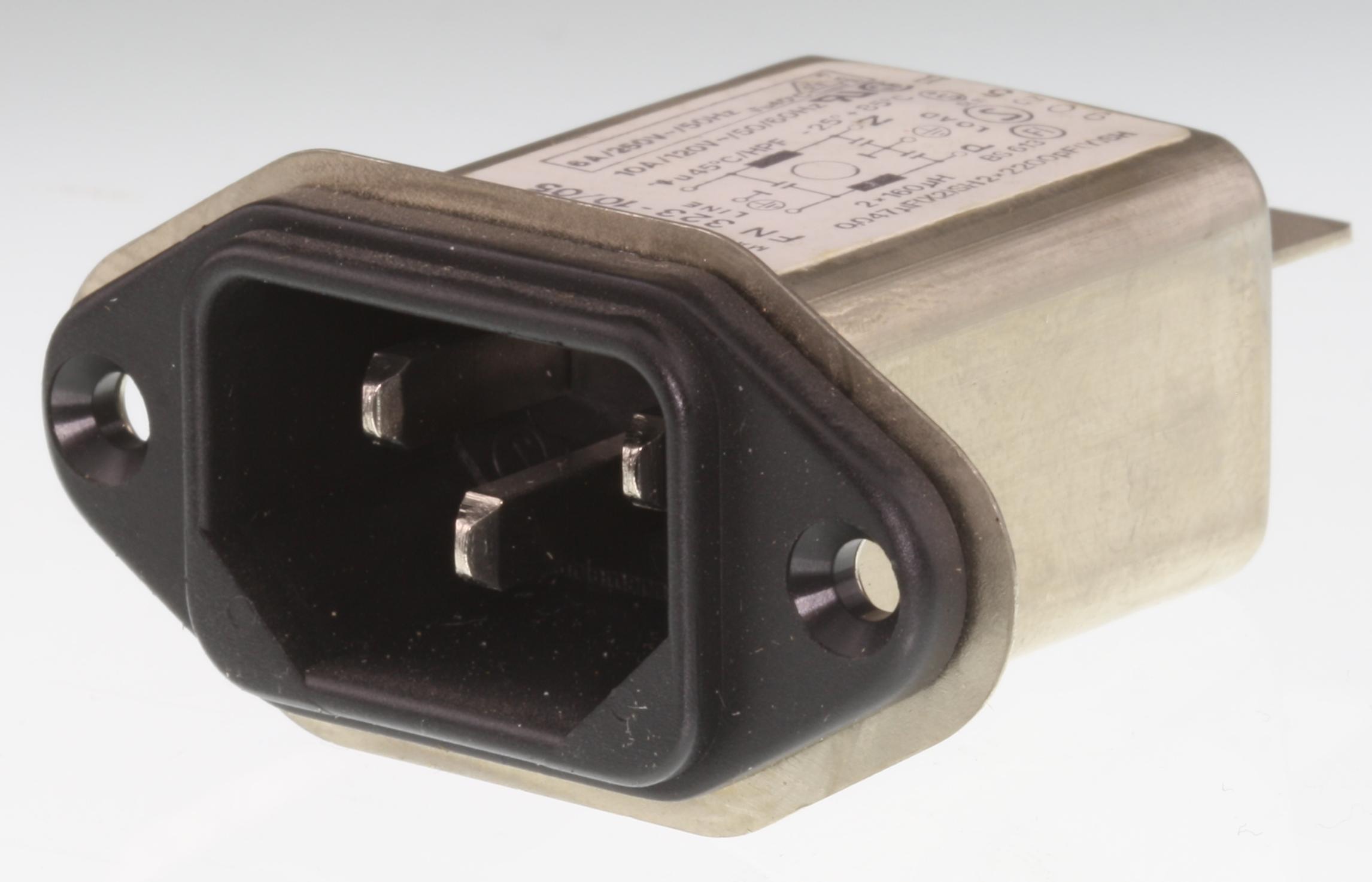 Netstøjfilter 10 Amp, Schaffner Elektronik Lavpris Aps