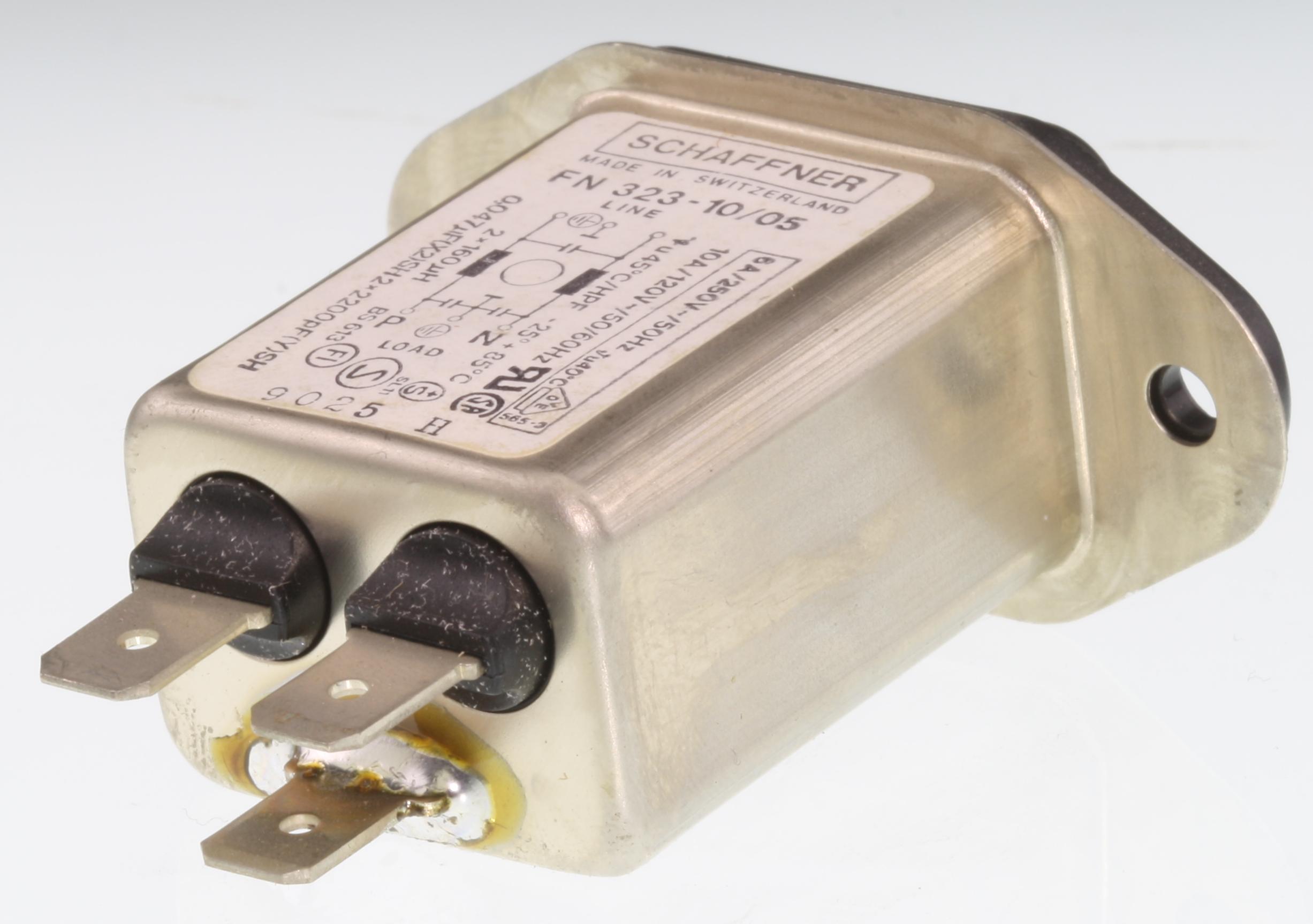 Netstøjfilter 3 Amp, Schaffner Elektronik Lavpris Aps