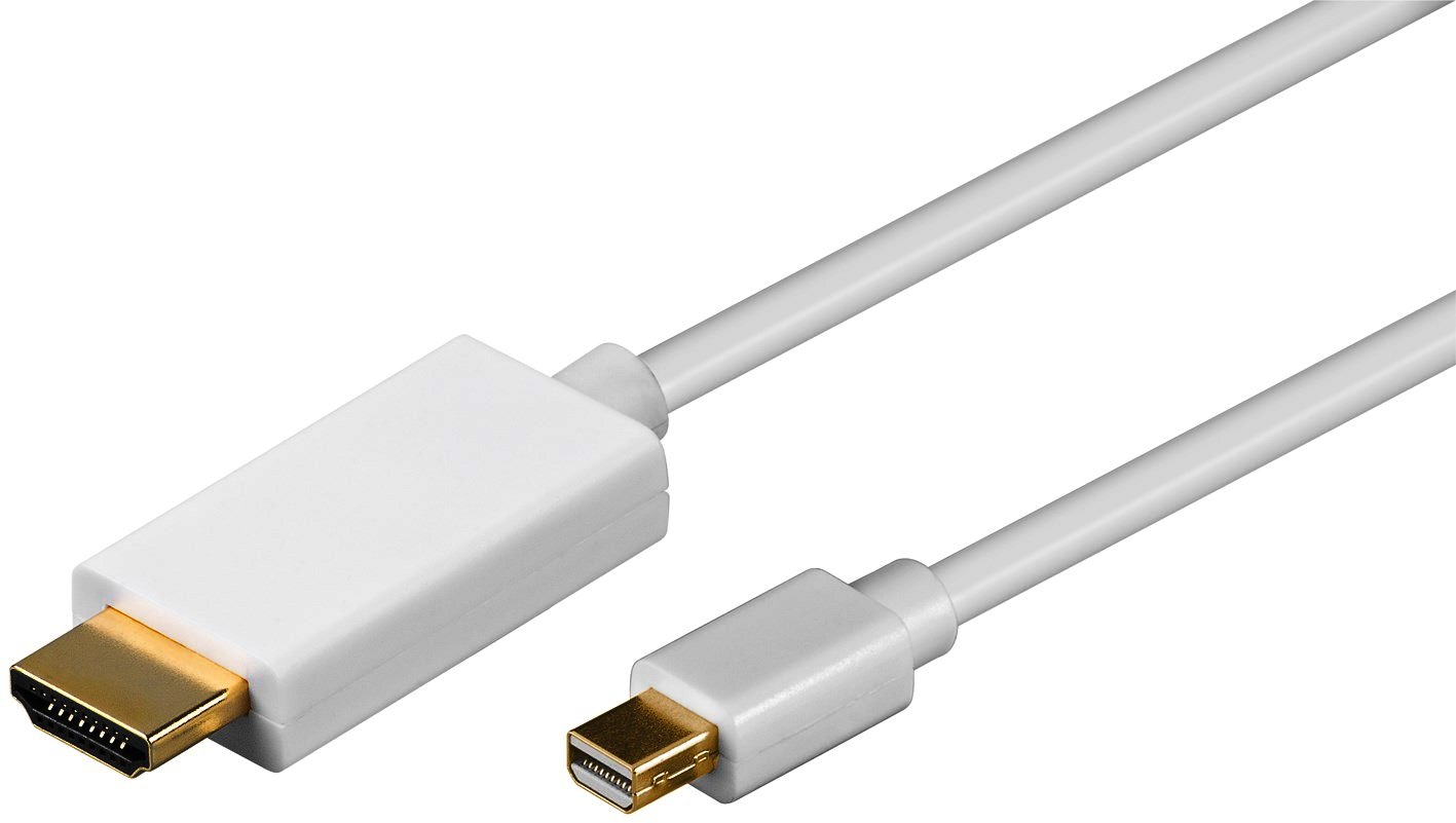 Landskab apt Mindst mini DisplayPort to HDMI adapter cable 1.2 (MiniDP M > HDMI+ M) 2M |  Elektronik Lavpris Aps