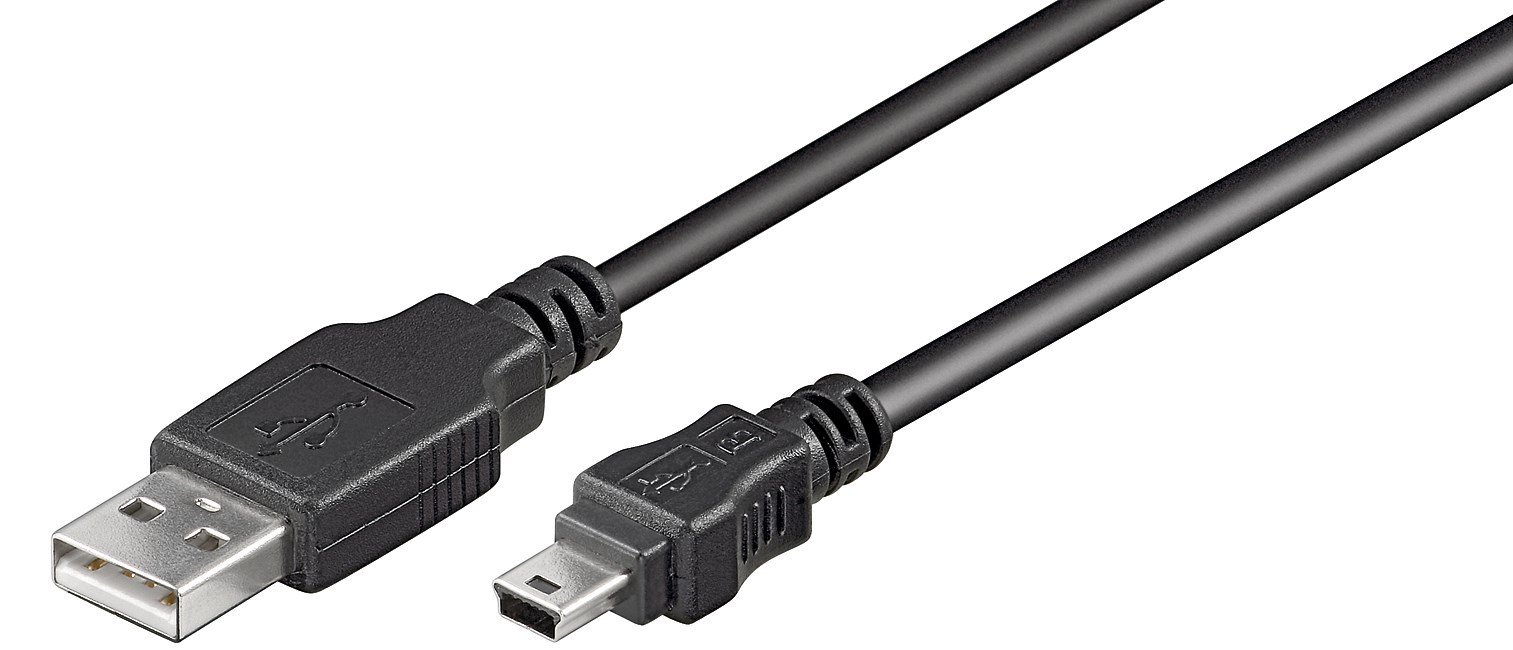 USB 2.0 Han (type A)> USB 2.0 Han (type B, 5-pin) 3,0 meter Elektronik Lavpris Aps