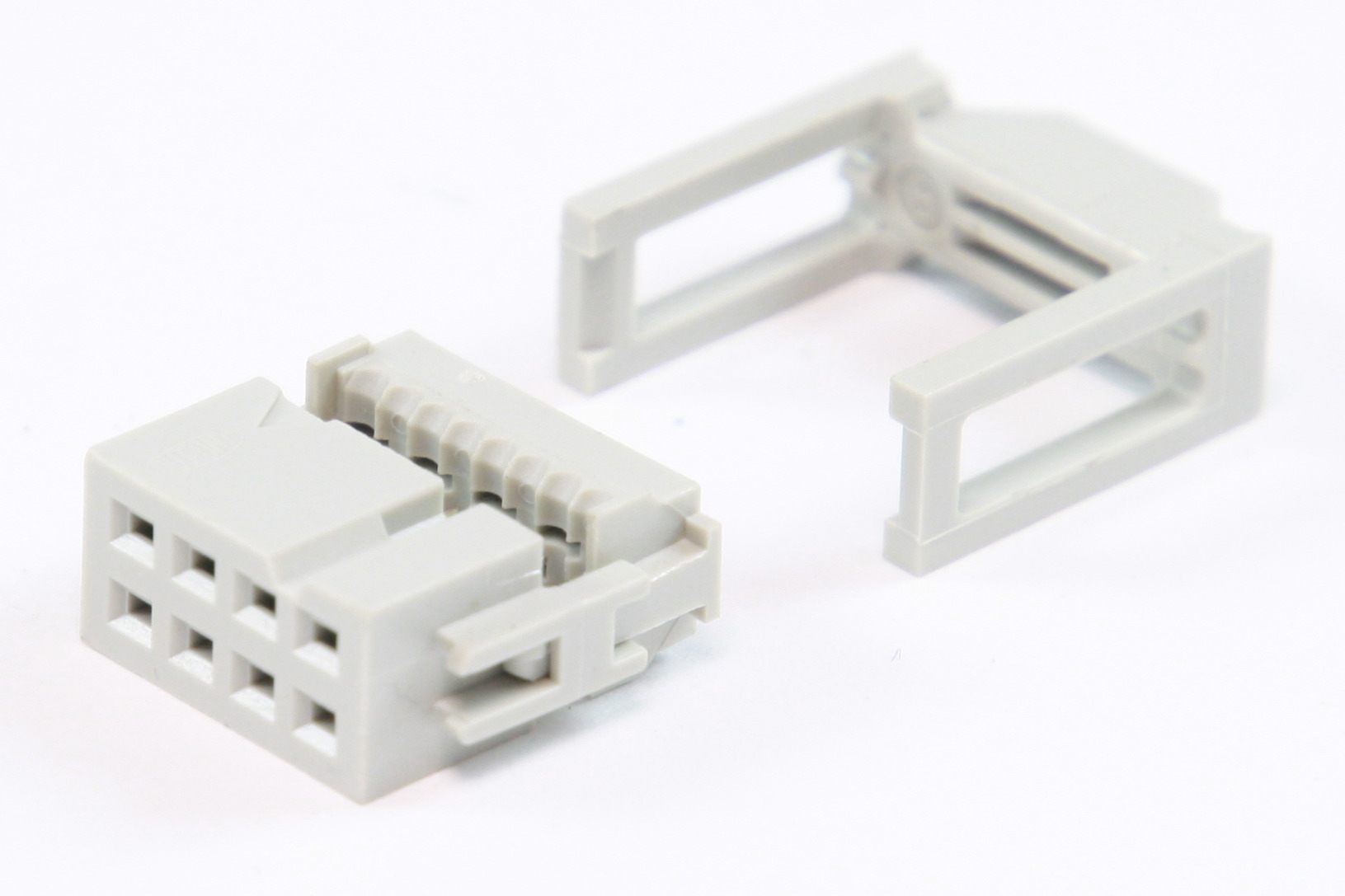 IDC Connector 8Pole Strain Relief Elektronik Lavpris Aps