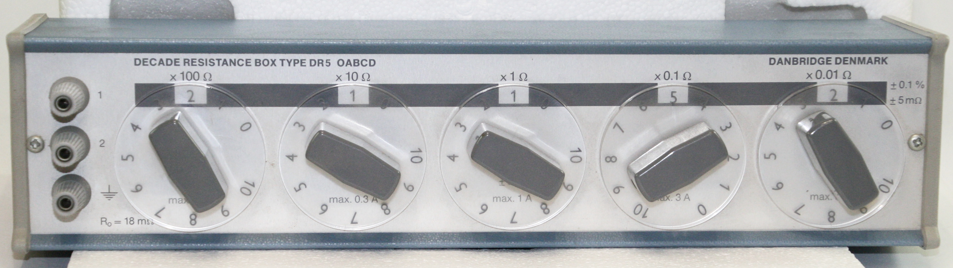 Decade Resistance Box Type DR5 Danbridge Elektronik Lavpris Aps