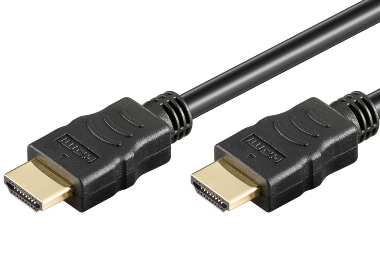 HDMI-kabel, High Speed Ethernet, guldbelagt, 10m | Elektronik Lavpris Aps