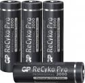 GP210AAHCB-4 GP ReCyko+ 4 stk AA batterier 2000 mAh 1.2 Volt kan genoplades 1500 gange