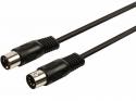 N-CABLE-307-1,2 DIN-kabel / audiokabel med DIN-stik, 120 centimeter sort