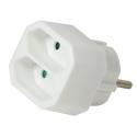 N-EL-ADAPT020 euro-stikadapter med to udtag 230 volt