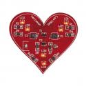 MK144 elektronik byggesæt som blinkende hjerte med 6 lysdioder der blinker på skift