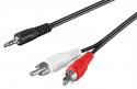 CABLE-458/0.2 Minijack til phonokabel 20 centimeter lang