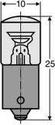 BA9S-230 Ba9S Glimlampe 230V 2mA 0,5W Ø=10x28mm.