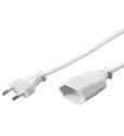 W50509 Euro Power Extension Cable 5m. hvid