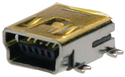 65100516121 Fatning, mini-USB B 5P