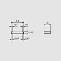RL1206K412-1 SMD Resistor 1206 1% 412K Taped Chip Dimensions