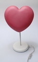 66100433 Hjertelampe, bordlampe Bordlampe formet som et rødt hjerte 230 volt bruger 25 watt