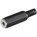W11051 Jack 2,5mm. Mono Hun Plastic for kabel