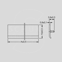 TBC-08 Cover for Terminal Blocks 8-Pole P9,5 TBC-05