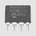 MCP4921-E/P 12bit Ser. DAC 1Ch SPI DIP8