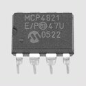 MCP4821-E/SN 12bit Ser. DAC 1Ch SPI U-Ref SO8