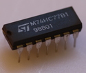 74HC77 4-bit bistable latch DIP-14