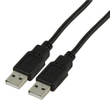 N-CABLE-140HS USB 2.0 kabel, standard, A til A, 1,8 meter, SORT
