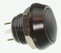 GQ12IP65-S Miniature Momentary Switch 2A IP65 Black