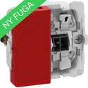 542D0201 FUGA 1-polet afbryder med LED lampe   1/2modul