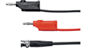 KO 89-58 / 100 / SW BNC Adapter kabel 100cm til 4mm banan