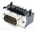 ERNI-064840/0000 D-Sub Plug 9-Pole Solder Pin 90¤