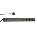 PDU9C03 19" PDU with 9 german sockets without ON/OFF switch