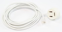 TREBEN-HUN-ADAP300-HVID Telefon-adapter, treben HUN <-> RJ11 han, 3 meter, HVID