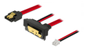 85243 SATA cable + 2-pin power female, red
