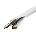 LDR20 Kabelstrømpe i nylon, med velcrolukning, 5m, hvid 20-30mm