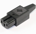 WGS3G IEC Power Connector C15, Straight