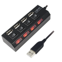 UA0128 USB 2.0 HUB, 4-port, with ON/OFF switch