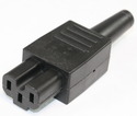 4771.0110 Series: 4771 IEC Connector C15A for very hot conditions 155°C, Rewireable, Straight