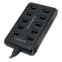 UA0125 USB 2.0 hub, 10-port with On/Off switch