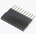 DS1023-05-1*10B8-A16.0/B6.8 Socket; pin strips; female; PIN: 10; straight; 2.54mm; THT; 1x10