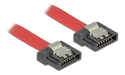 83832 DeLOCK SATA FLEXI cable, 6Gbps, lock clips, 10cm, red