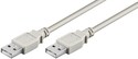 50797-3 USB 2.0 kabel, standard, A til A, Grå 3 meter