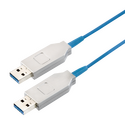 CU0103 Optiske Hybrid USB 3.0 cable, USB-A/M to USB-A/M, AOC,blue, 30 m