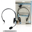 N-CMP-HEADSET28 Headset til telefon med RJ14/4P4C Telefonstik headset hovedtelefoner til telefon med RJ14/4P4C stik