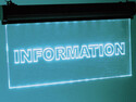 BN4029 Lysskilt LED, "INFORMATION" lysskilt information led-lys
