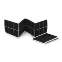 BN207830 Velcropuder, selvklæbende, 50 x 50 mm, firkantet, 24 stk., sort velcropuder selvklæbende 50 x 50 millimeter sorte firkantede 24 stk.